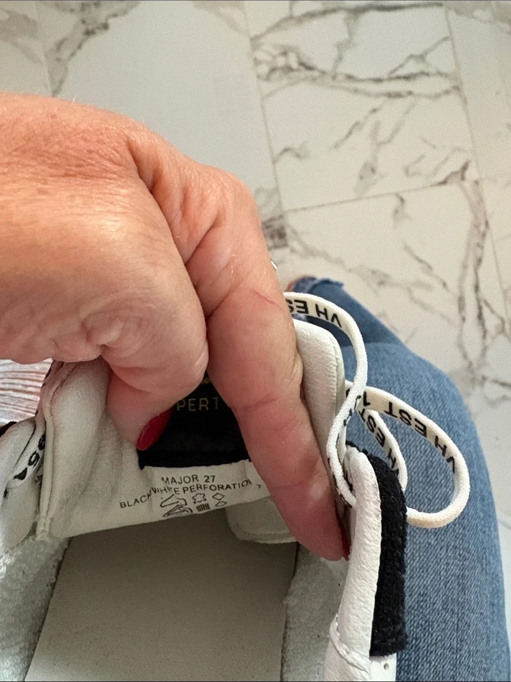 Vintage Havana Black and Cream Athletic Sneakers